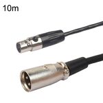 Xlrmini Caron Cavo di bilanciamento da maschio a mini femmina per cavo audio per microfono scheda audio 48V, lunghezza: 10 m