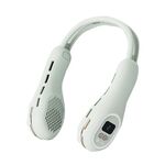 S57 Sport all'aria aperta RGB Ventilatore da appendere al collo Mini ventilatore USB senza lama portatile pieghevole (verde menta)