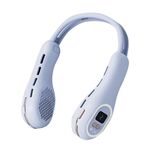 S57 Sport all'aria aperta RGB Ventilatore da appendere al collo Mini ventilatore USB senza lama portatile pieghevole (Clove Purple)