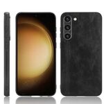 Per Samsung Galaxy S23 5G Sewing Cow Pattern Skin Custodia per PC + PU + TPU (nero)