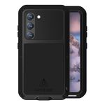 Per Samsung Galaxy S23 5G LOVE MEI Custodia in metallo antiurto impermeabile antipolvere (nero)