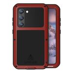 Per Samsung Galaxy S23 5G LOVE MEI Custodia in metallo antiurto impermeabile antipolvere (rossa)