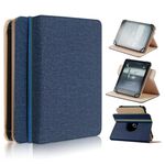 Per custodia per tablet in pelle universale rotante da 6 pollici (blu)