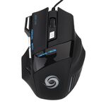 HXSJ A868 Mouse cablato luminoso colorato a 7 tasti con pulsante di fuoco
