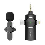 AP031-1 Microfono wireless lavalier 3 in 1 con riduzione del rumore