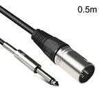 Cavo audio da 6,35 mm Caron maschio a XLR a 2 pin Balance Mixer cavo audio, dimensioni: 0,5 m