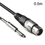 Cavo audio da 6,35 mm Caron femmina a XLR bilanciato a 2 pin Linea mixer cavo audio, dimensioni: 0,5 m