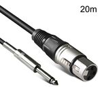 Cavo audio da 6,35 mm Caron femmina a XLR bilanciato a 2 pin Cavo audio Mixer Line, dimensioni: 20 m