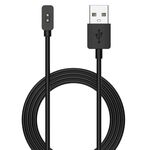 Per cavo di ricarica USB per caricabatterie ad aspirazione magnetica per orologio Redmi Band 2, lunghezza: 1 m (nero)
