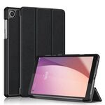 Per Lenovo M8 4th GenTB-300FU Custer custodia per tablet in pelle con supporto a 3 pieghe in puro colore (nero)