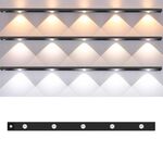 Barra luminosa con sensore per corpo umano Smart LED ultrasottile, lunghezza: 80 cm (nero pianoforte)