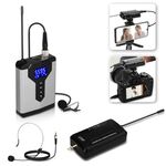 Q6 1 Trascina 1 Indossare la testina lavalier wireless con supporto Microfono per registrazione computer USB Live Phone SLR Microfono lavalier