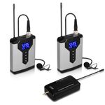 Q6 1 Trascina 2 Wireless Lavalier USB Computer Recording Microfono Live Phone SLR Microfono Lavalier