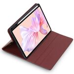 Per Huawei MatePad Pro 12,6 pollici Custodia protettiva per tablet magnetico girevole in pelle di agnello in microfibra (rosso)