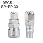 LAIZE SP + PP-30 10 pezzi connettore pneumatico a montaggio rapido per tubo dell'aria autobloccante tipo C