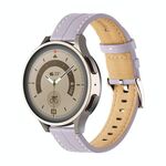 Cinturino per orologio in pelle scanalata insolita da 20 mm (viola)