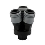 LAIZE Round Triplet 10 pezzi Componenti pneumatici autobloccanti di tipo C in plastica acciaio