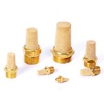 LAIZE Silenziatore pneumatico lungo in rame pieno, calibro: 1 pollice
