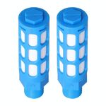 Silenziatore pneumatico in plastica LAIZE, calibro: 1 punto (blu)