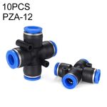 PZA-12 LAIZE 10pz PZA in plastica Raccordo rapido pneumatico a quattro vie