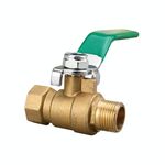 Connettore per tubo pneumatico LAIZE Valvola a sfera in ottone ispessito, dimensioni: interno ed esterno 2 punti 3/8 di pollice