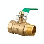 Connettore per tubo pneumatico LAIZE Valvola a sfera in ottone ispessito, dimensioni: interno ed esterno 6 punti 3/4 di pollice