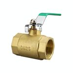 Connettore per tubo pneumatico LAIZE Valvola a sfera in ottone ispessito, dimensioni: doppio interno 1 pollice G1