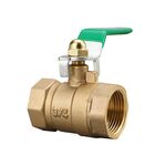 Connettore per tubo pneumatico LAIZE Valvola a sfera in ottone ispessito, dimensioni: doppio interno 6 punti 3/4 di pollice
