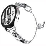 Cinturino per orologio stile B con catena a perline a cerchio singolo da 20 mm (argento nero)