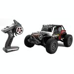 JJR/C Q117C Wrangler fuoristrada ad alta velocità senza spazzole a fondo scala per auto telecomandata (nero rosso)