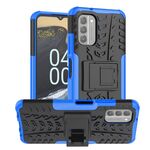 Per Nokia G400 5G Tire Texture TPU + Custodia per PC con supporto (blu)