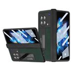 Custodia per telefono all-inclusive per vivo X Fold Napa Texture (verde)