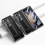 Custodia per telefono con cerniera pieghevole integrata per Honor Magic Vs con stilo (nero)