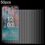 Per Nokia C12 Pro 50 pezzi 0,26 mm 9H 2,5D Pellicola in vetro temperato