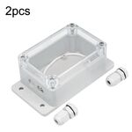 2 pezzi interruttore parte modificata IP66 guscio impermeabile trasparente foro superiore PG7 + porta di cablaggio