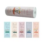 5 rotoli Etichetta adesiva floreale di ringraziamento Decorazione artigianale Adesivo regalo piccolo (K-157)