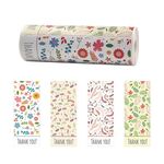 5 rotoli Etichetta adesiva floreale di ringraziamento Decorazione artigianale Adesivo regalo piccolo (K-244)
