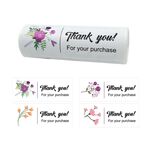 5 rotoli Etichetta adesiva floreale di ringraziamento Decorazione artigianale Adesivo regalo piccolo (K-245)