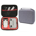 Per DJI Mini 2 SE Custodia rigida per custodia rigida antiurto grigia per drone, dimensioni: 24 x 19 x 9 cm (rosso)