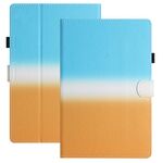 Custodia per tablet in pelle sfumata con cuciture universali da 8 pollici (blu arancione)