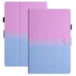 Custodia per tablet in pelle sfumata con cuciture universali da 8 pollici (viola blu)