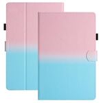 Custodia per tablet in pelle sfumata con cuciture universali da 7 pollici (rosa blu)