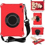 Custodia protettiva in silicone per tablet Amazon Kindle Fire HD 8/8 Plus 2022/2020 Spider King (rosso)
