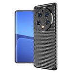 Per Xiaomi 13 Custodia per telefono in TPU antiurto con struttura in fibra di carbonio ultra (nera)