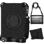 Custodia protettiva in silicone per tablet Amazon Kindle Fire HD 8 2022/2020 Spider King (nero)