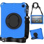 Custodia protettiva in silicone per tablet Amazon Kindle Fire HD 8 2022/2020 Spider King (blu)
