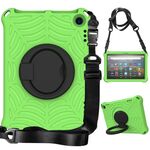 Custodia protettiva in silicone per tablet Amazon Kindle Fire HD 8 2022/2020 Spider King (verde)