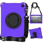 Custodia protettiva in silicone per tablet Amazon Kindle Fire HD 8 2022/2020 Spider King (viola)