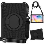 Custodia protettiva in silicone per Samsung Galaxy Tab S6 Lite P610 Spider King (nero)