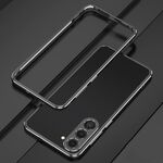 Per Samsung Galaxy S23 5G Aurora Series Lens Protector + custodia per telefono con struttura in metallo (argento nero)